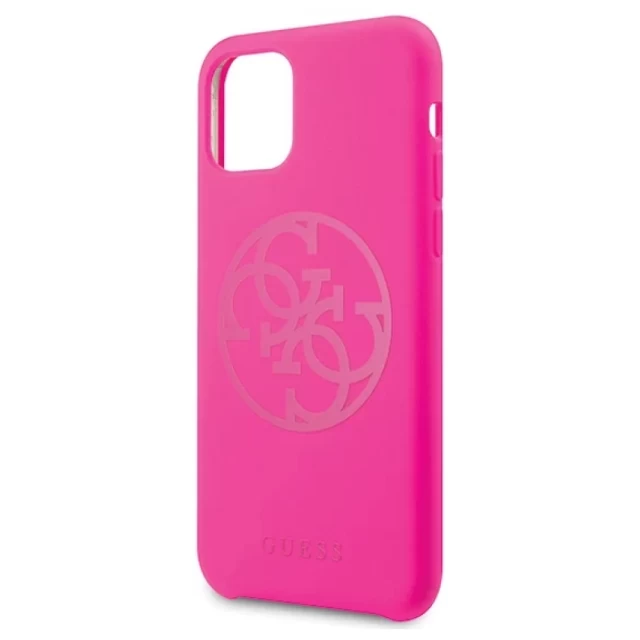 Чехол Guess Silicone для iPhone 11 Pro Fuchsia (GUHCN58LS4GFU)