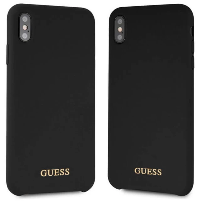 Чехол Guess Silicone для iPhone XS Max Black (GUHCI65LSGLBK)