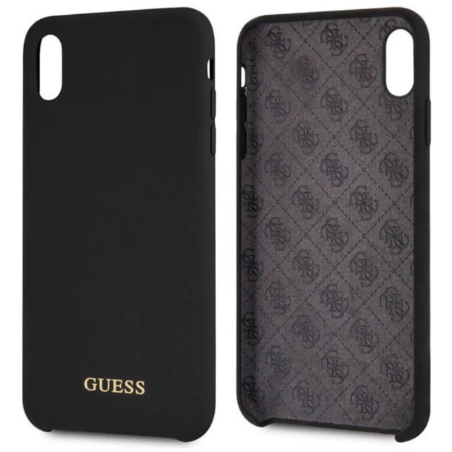 Чехол Guess Silicone для iPhone XS Max Black (GUHCI65LSGLBK)