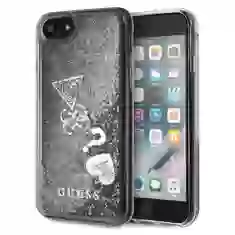 Чехол Guess Glitter Hearts для iPhone SE 2022| 2020 | 8 | 7 Silver (GUHCI8GLHFLSI)