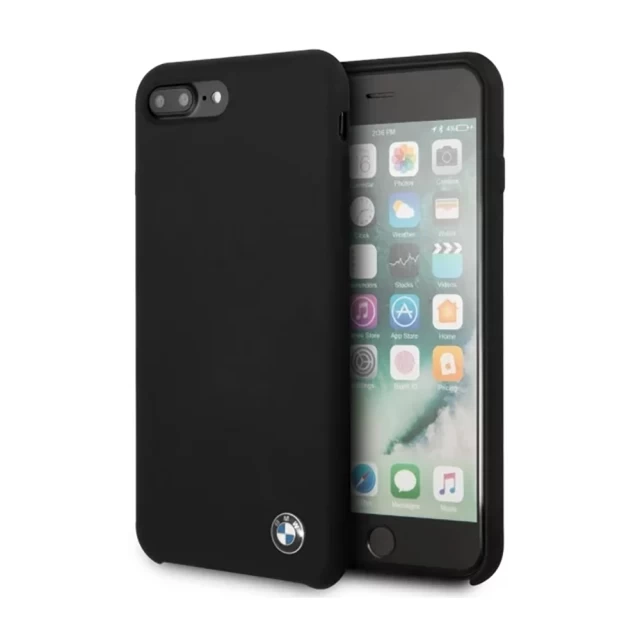 Чохол BMW для iPhone 7 | 8 Plus Signature Liquid Silicone Hard Black (BMHCI8LSILBK)