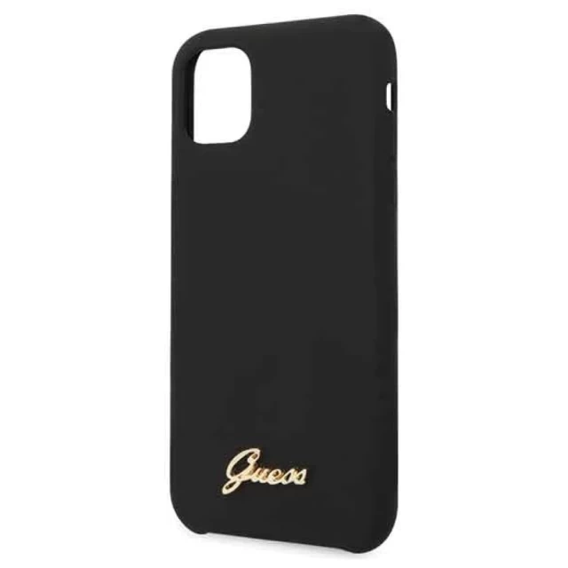 Чехол Guess Vintage Gold Logo для iPhone 11 Pro Black (GUHCN58LSLMGBK)