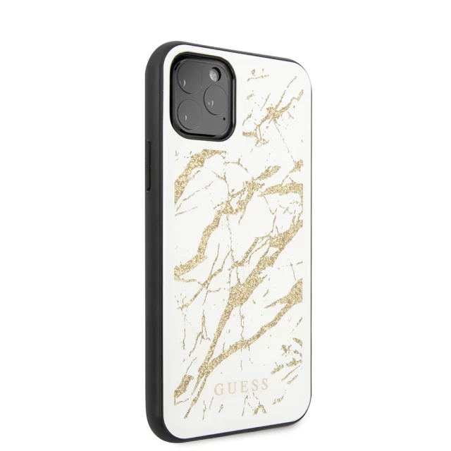 Чехол Guess Glitter Marble для iPhone 11 Pro White (GUHCN58MGGWH)