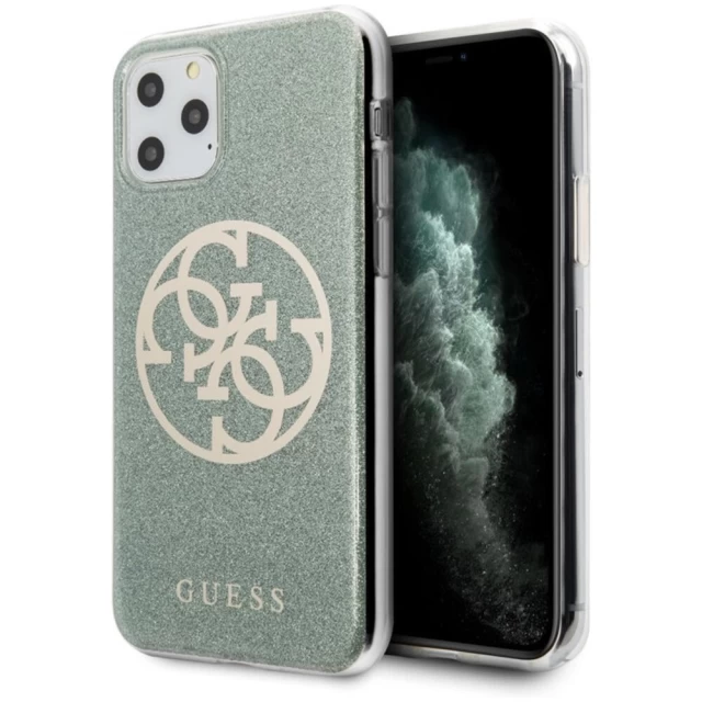 Чехол Guess Circle Glitter для iPhone 11 Pro Khaki (GUHCN58PCUGLKA)