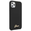 Чехол Guess Silicone Vintage Gold Logo для iPhone 11 Pro Max Black (GUHCN65LSLMGBK)