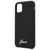 Чохол Guess Silicone Vintage Gold Logo для iPhone 11 Pro Max Black (GUHCN65LSLMGBK)