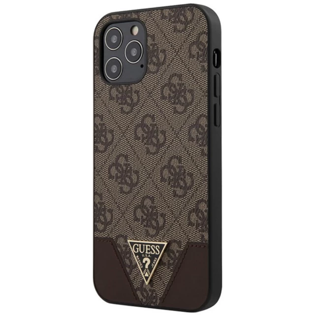 Чохол Guess Triangle Collection для iPhone 12 Pro Max Brown (GUHCP12LPU4GHBR)