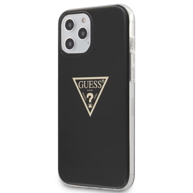 Чехол Guess Metallic Collection для iPhone 12 Pro Max Black (GUHCP12LPCUMPTBK)