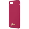 Чохол Guess Vintage Gold Logo для iPhone SE 2022| 2020 | 8 | 7 Burgundy (GUHCI8LSLMGRE)