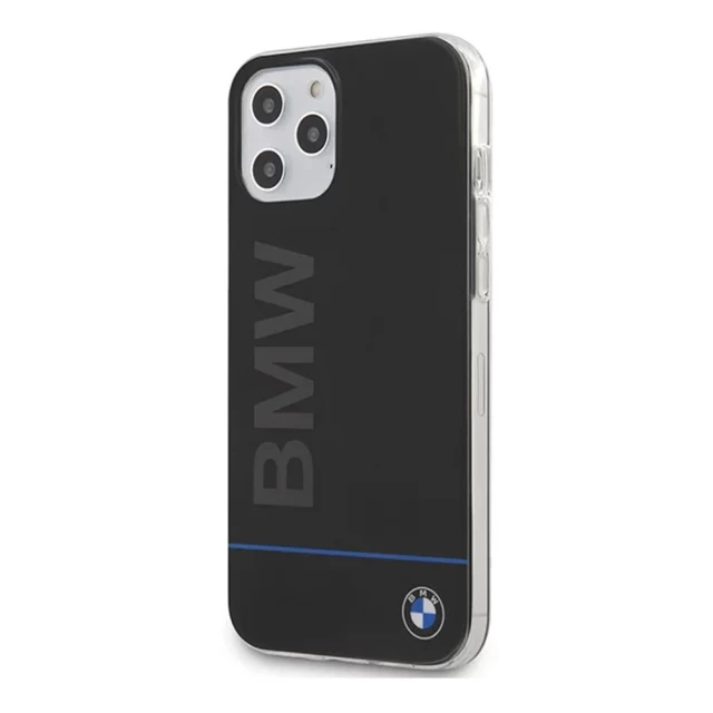 Чехол BMW для iPhone 12 Pro Max Signature Printed Logo Black (BMHCP12LPCUBBK)