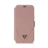 Чохол Guess Saffiano для iPhone 12 | 12 Pro Pink (GUFLBKP12MVSATMLPI)