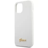 Чохол Guess Metal Logo Script для iPhone 12 | 12 Pro White (GUHCP12MLSLMGWH)