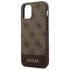 Чехол Guess Stripe Collection для iPhone 12 mini Brown (GUHCP12SG4GLBR)