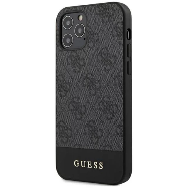 Чехол Guess Stripe Collection для iPhone 12 | 12 Pro Grey (GUHCP12MG4GLGR)