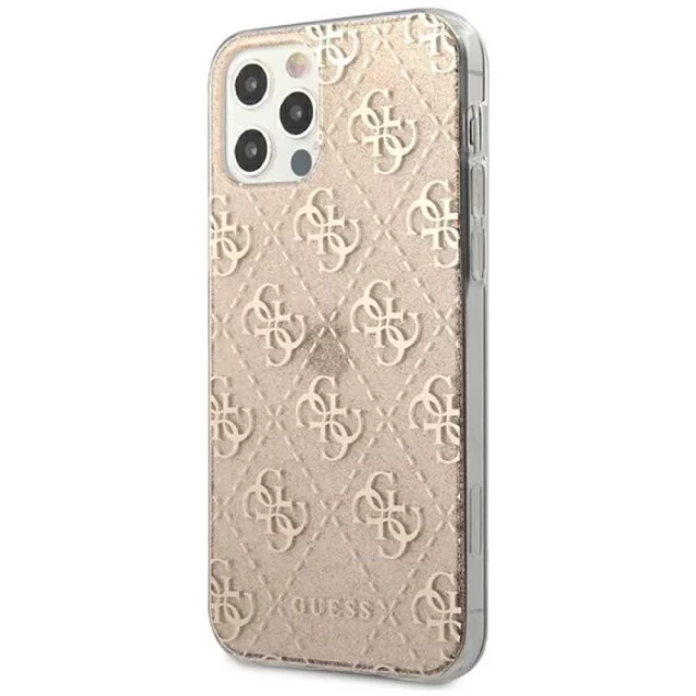 Чехол Guess Glitter для iPhone 12 | 12 Pro Gold (GUHCP12MPCU4GLGO)