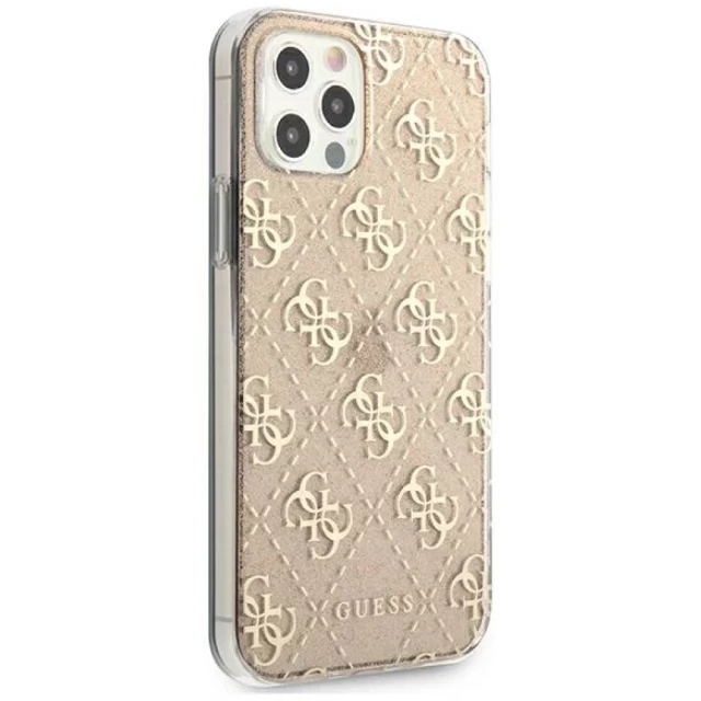 Чехол Guess Glitter для iPhone 12 | 12 Pro Gold (GUHCP12MPCU4GLGO)