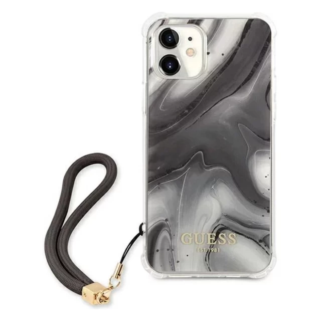 Чохол Guess Marble для iPhone 11 Grey (GUHCN61KSMAGR)