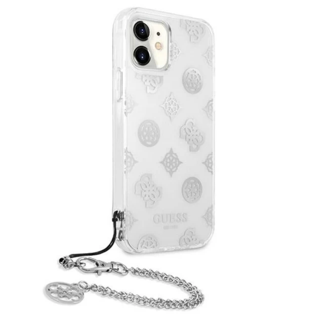 Чехол Guess Peony Chain Collection для iPhone 11 Silver (GUHCN61KSPESI)