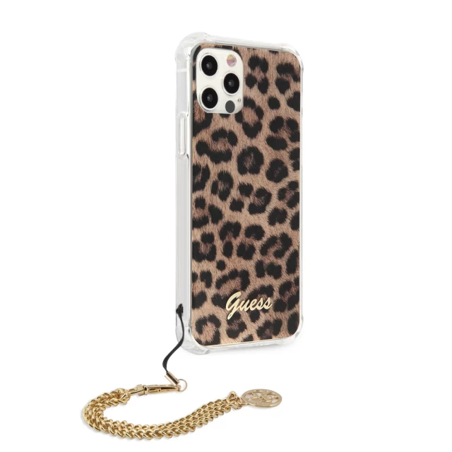 Чехол Guess Leopard для iPhone 12 Pro Max Gold (GUHCP12LKSLEO)