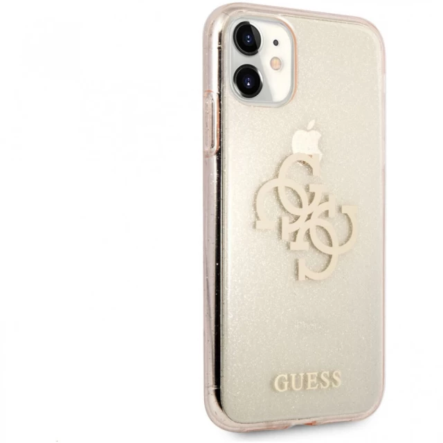 Чохол Guess Glitter Big Logo для iPhone 11 Gold (GUHCN61PCUGL4GGO)