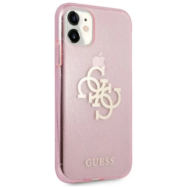 Чохол Guess Glitter Big Logo для iPhone 11 Pink (GUHCN61PCUGL4GPI)