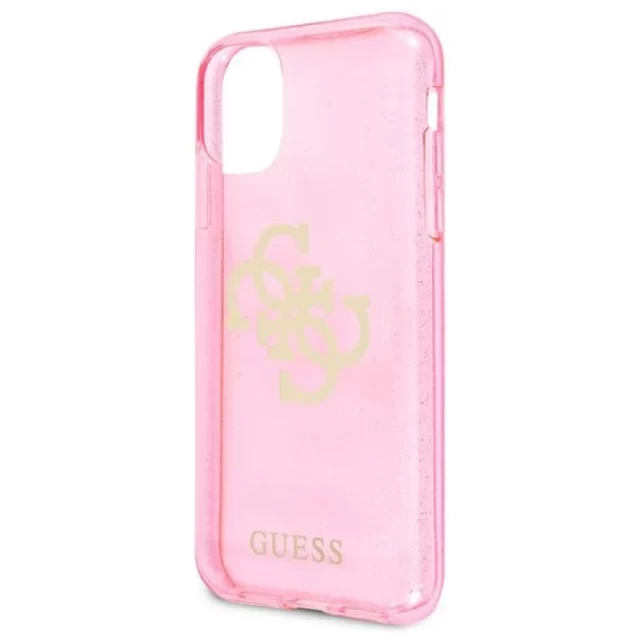 Чохол Guess Glitter Big Logo для iPhone 11 Pink (GUHCN61PCUGL4GPI)