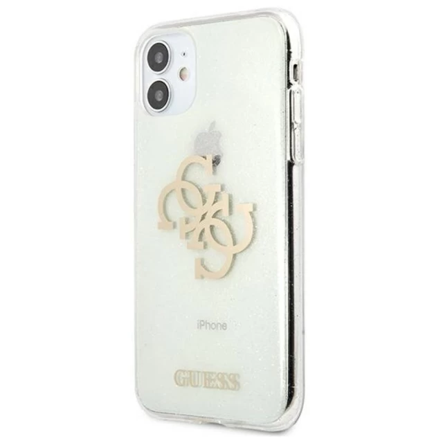 Чехол Guess Glitter Big Logo для iPhone 11 Clear (GUHCN61PCUGL4GTR)