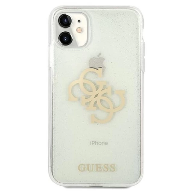 Чехол Guess Glitter Big Logo для iPhone 11 Clear (GUHCN61PCUGL4GTR)