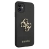 Чехол Guess Saffiano Metal Logo для iPhone 11 Black (GUHCN61SA4GGBK)
