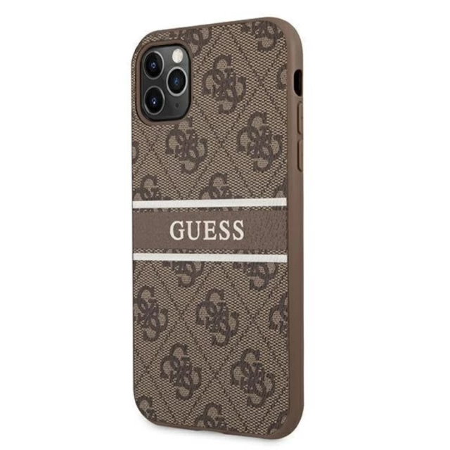 Чехол Guess Stripe Collection для iPhone 11 Pro Brown (GUHCN584GDBR)