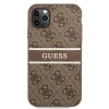 Чехол Guess Stripe Collection для iPhone 11 Pro Max Brown (GUHCN654GDBR)