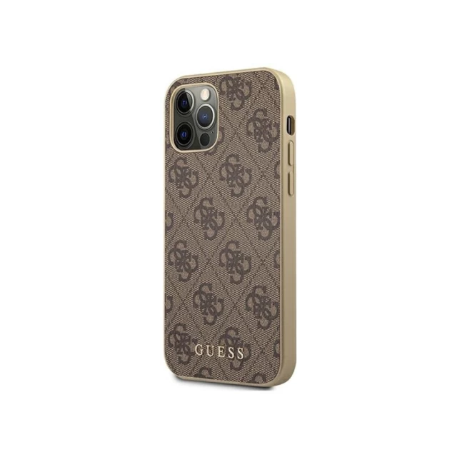Чохол Guess 4G Collection для iPhone 12 Pro Max Brown (GUHCP12LG4GB)