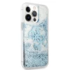 Чехол Guess Big Liquid Glitter для iPhone 13 Pro Max Blue (GUHCP13XLG4GBL)