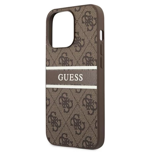 Чохол Guess Stripe Collection для iPhone 13 Pro Brown (GUHCP13L4GDBR)