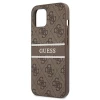 Чехол Guess Stripe Collection для iPhone 13 Brown (GUHCP13M4GDBR)