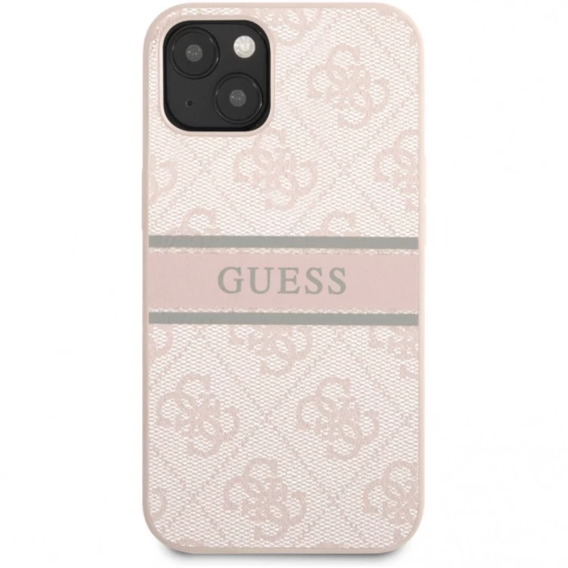 Чохол Guess Stripe Collection для iPhone 13 Pink (GUHCP13M4GDPI)