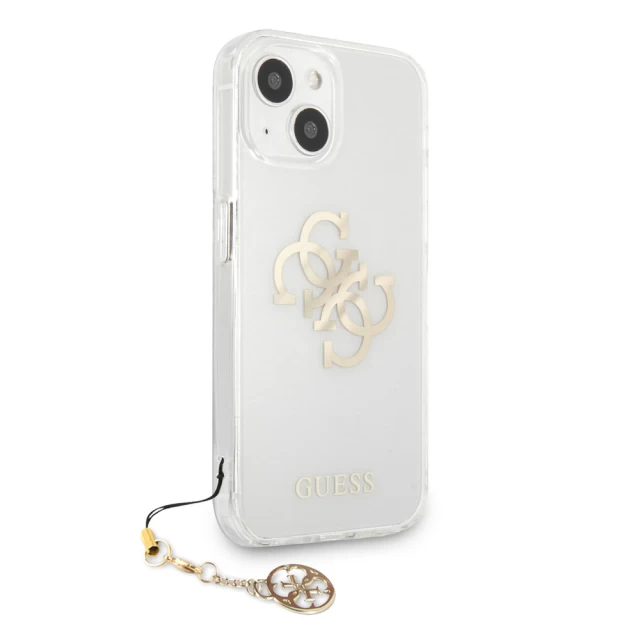 Чехол Guess Gold Charms Collection для iPhone 13 Clear (GUHCP13MKS4GGO)