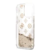 Чехол Guess Peony Liquid Glitter для iPhone 13 Pro Gold (GUHCP13LLGPEGO)