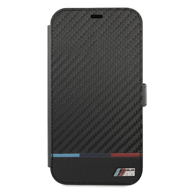 Чехол BMW для iPhone 13 mini M Collection PU Carbon Stripe Black (BMBKP13SPUCARTCBK)