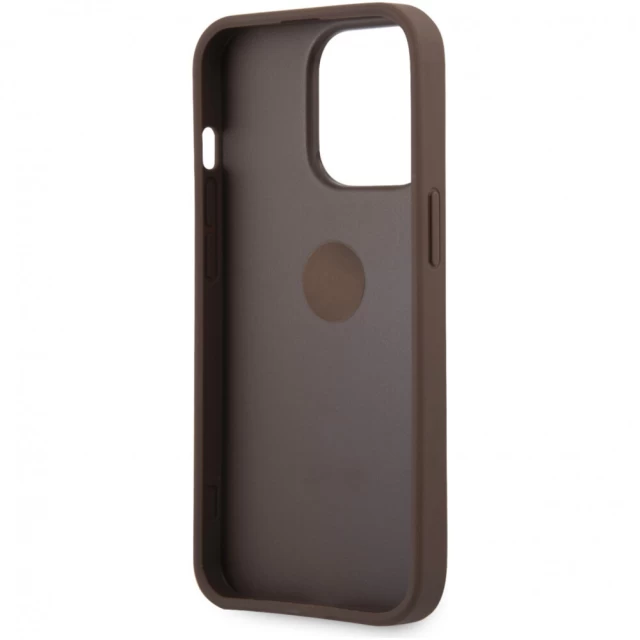 Чехол Guess Ring Stand для iPhone 13 Pro Brown (GUHCP13L4GMRBR)