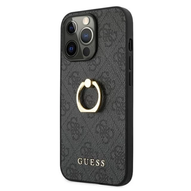 Чохол Guess Ring Stand для iPhone 13 Pro Grey (GUHCP13L4GMRGR)