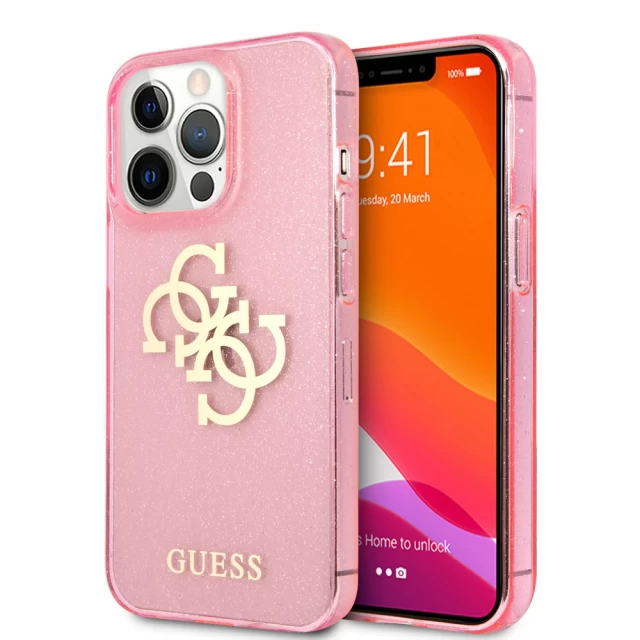 Чохол Guess Big Logo для iPhone 13 Pro Max Pink (GUHCP13XPCUGL4GPI)