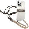 Чехол Guess Strap Gold Chain для iPhone 13 Pro Clear (GUHCP13LKC4GBGO)