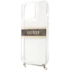 Чехол Guess Strap Gold Chain для iPhone 13 Pro Clear (GUHCP13LKC4GBGO)