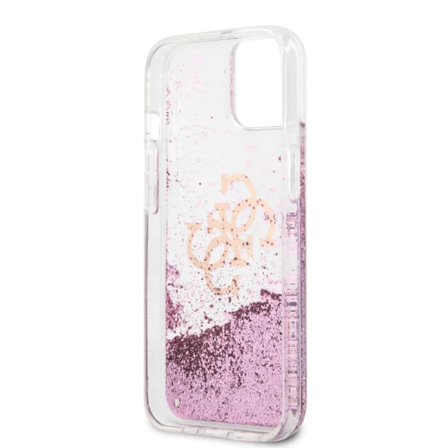 Чехол Guess Big Liquid Glitter для iPhone 13 Pink (GUHCP13MLG4GPI)