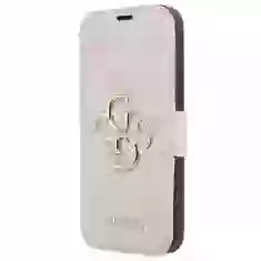 Чехол-книжка Guess Big Metal Logo для iPhone 13 Pro Pink (GUBKP13L4GMGPI)