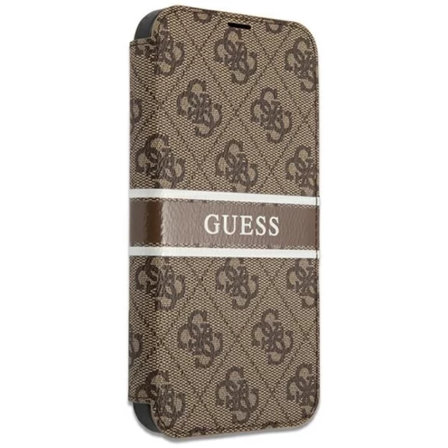 Чохол Guess 4G Stripe для iPhone 13 Pro Max Brown (GUBKP13X4GDBR)