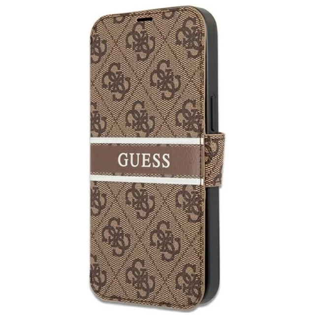 Чохол Guess 4G Stripe для iPhone 13 Pro Max Brown (GUBKP13X4GDBR)