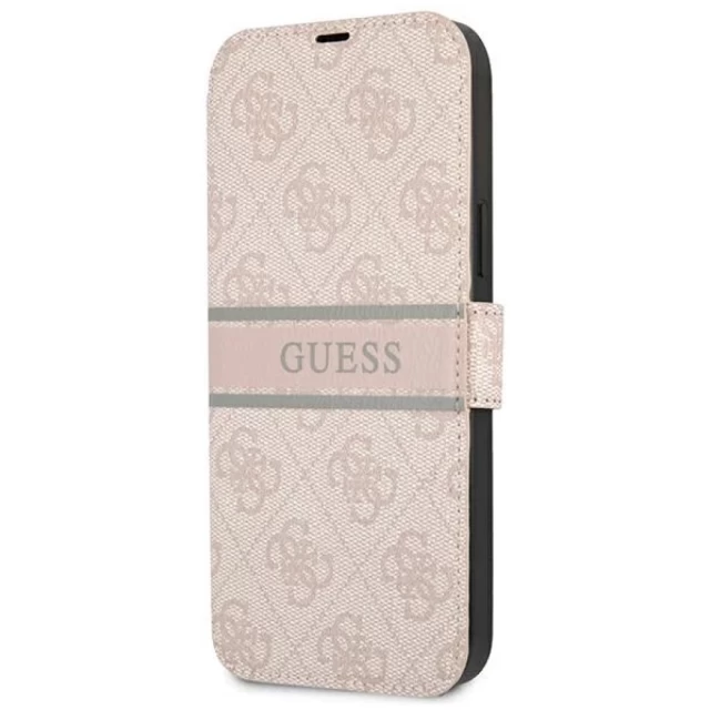 Чохол Guess 4G Stripe для iPhone 13 Pro Max Pink (GUBKP13X4GDPI)