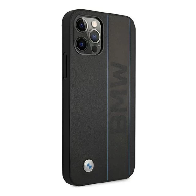 Чехол BMW для iPhone 12 | 12 Pro Leather Outlines Black (BMHCP12MRWBOK)